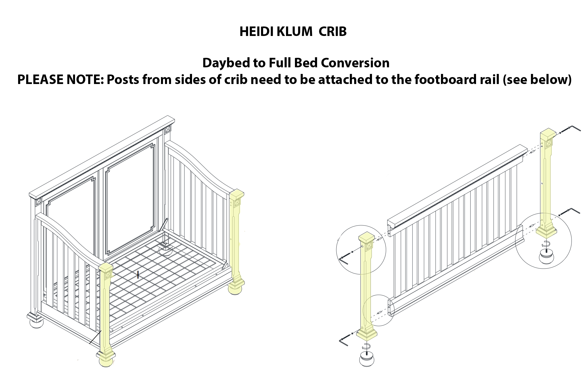 heidi klum crib conversion kit